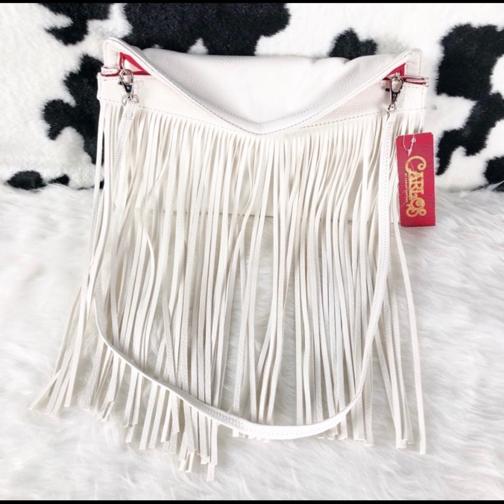 Fringe shoulder bag